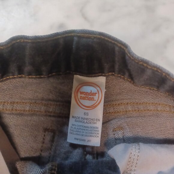 Wonder Nation Little Boys Jeans 6S Black - Picture 4 of 5